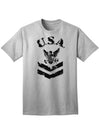 Navy Stencil Logo Adult T-Shirt - A Patriotic Tribute to the USA Military-Mens T-shirts-TooLoud-AshGray-Small-Davson Sales