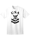 Navy Stencil Logo Adult T-Shirt - A Patriotic Tribute to the USA Military-Mens T-shirts-TooLoud-White-Small-Davson Sales