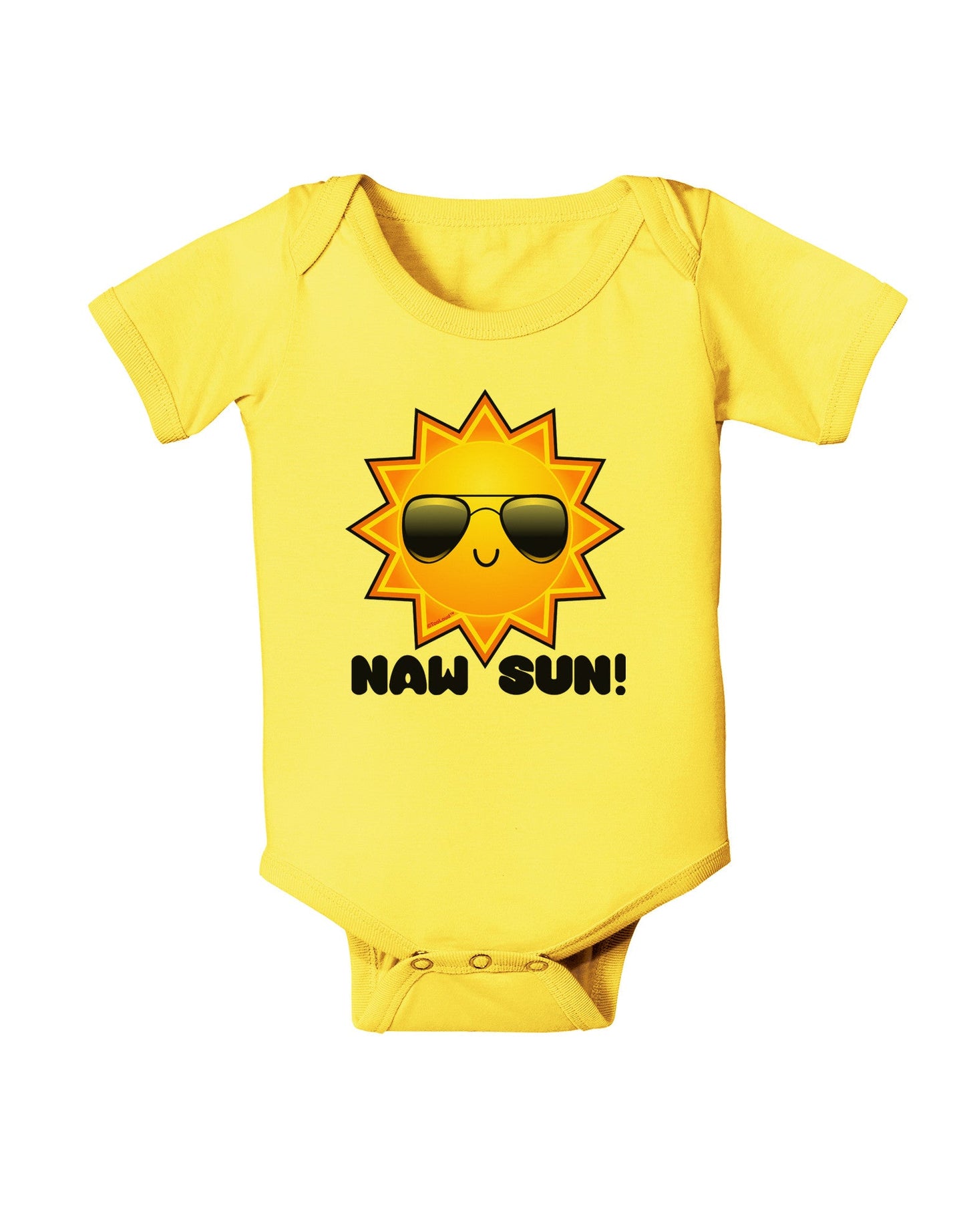 Naw Sun Cute Sun Baby Romper Bodysuit-Baby Romper-TooLoud-Yellow-06-Months-Davson Sales
