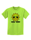 Naw Sun Cute Sun Childrens T-Shirt-Childrens T-Shirt-TooLoud-Lime-Green-X-Small-Davson Sales