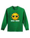 Naw Sun Cute Sun Dark Adult Long Sleeve Dark T-Shirt-TooLoud-Kelly-Green-Small-Davson Sales