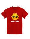 Naw Sun Cute Sun Dark Childrens Dark T-Shirt-Childrens T-Shirt-TooLoud-Red-X-Small-Davson Sales