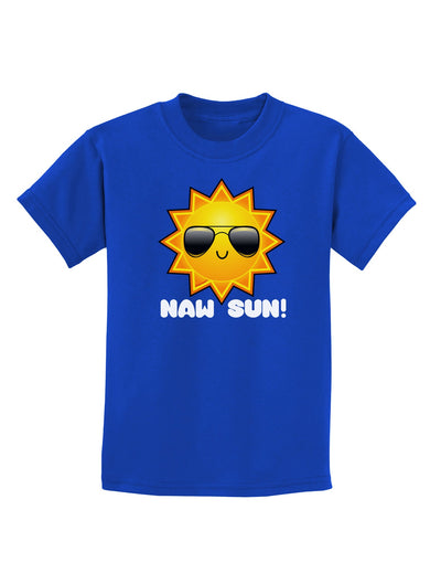 Naw Sun Cute Sun Dark Childrens Dark T-Shirt-Childrens T-Shirt-TooLoud-Royal-Blue-X-Small-Davson Sales