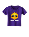 Naw Sun Cute Sun Dark Toddler T-Shirt Dark-Toddler T-Shirt-TooLoud-Purple-2T-Davson Sales