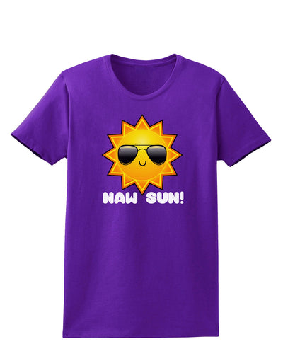 Naw Sun Cute Sun Dark Womens Dark T-Shirt-TooLoud-Purple-X-Small-Davson Sales