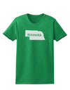 Nebraska - United States Shape Womens Dark T-Shirt by TooLoud-Womens T-Shirt-TooLoud-Kelly-Green-X-Small-Davson Sales