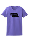 Nebraska - United States Shape Womens T-Shirt by TooLoud-Womens T-Shirt-TooLoud-Violet-X-Small-Davson Sales