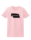Nebraska - United States Shape Womens T-Shirt by TooLoud-Womens T-Shirt-TooLoud-PalePink-X-Small-Davson Sales