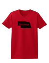 Nebraska - United States Shape Womens T-Shirt by TooLoud-Womens T-Shirt-TooLoud-Red-X-Small-Davson Sales
