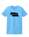 Nebraska - United States Shape Womens T-Shirt by TooLoud-Womens T-Shirt-TooLoud-Aquatic-Blue-X-Small-Davson Sales