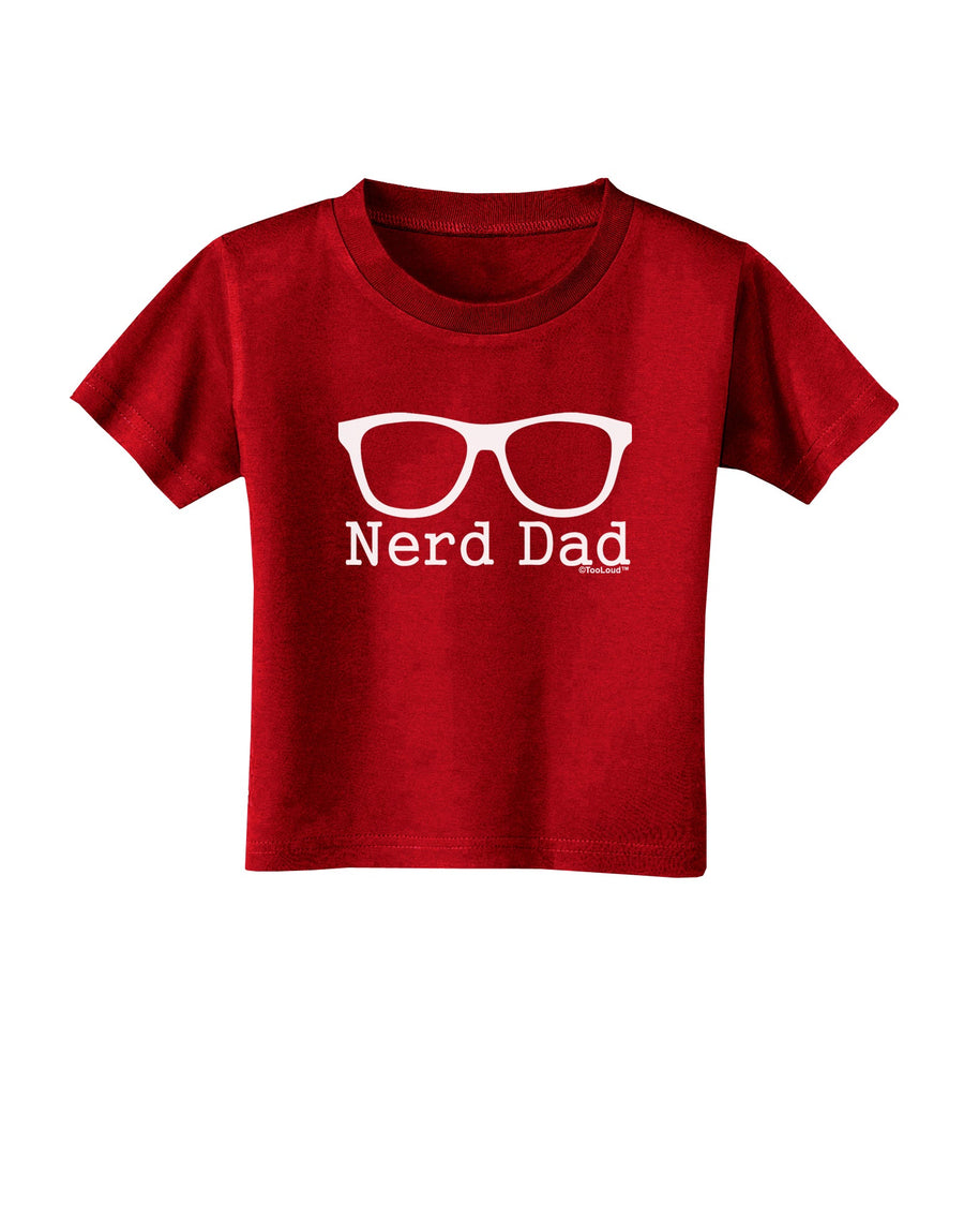 Nerd Dad - Glasses Toddler T-Shirt Dark by TooLoud-Toddler T-Shirt-TooLoud-Black-2T-Davson Sales