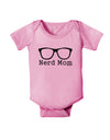 Nerd Mom - Glasses Baby Romper Bodysuit by TooLoud-Baby Romper-TooLoud-Light-Pink-06-Months-Davson Sales