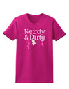 Nerdy and Dirty Womens Dark T-Shirt-TooLoud-Hot-Pink-Small-Davson Sales