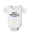 Net Neutrality Baby Romper Bodysuit-Baby Romper-TooLoud-White-06-Months-Davson Sales