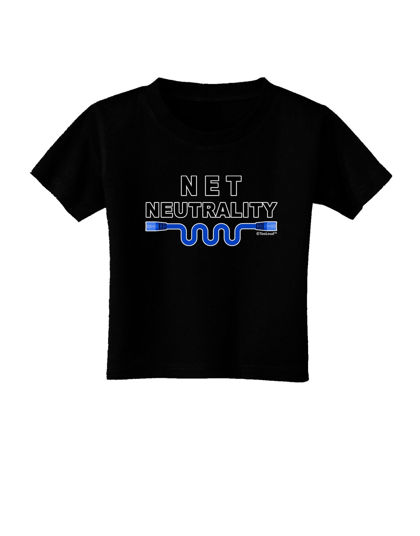 Net Neutrality Toddler T-Shirt Dark-Toddler T-Shirt-TooLoud-Black-2T-Davson Sales