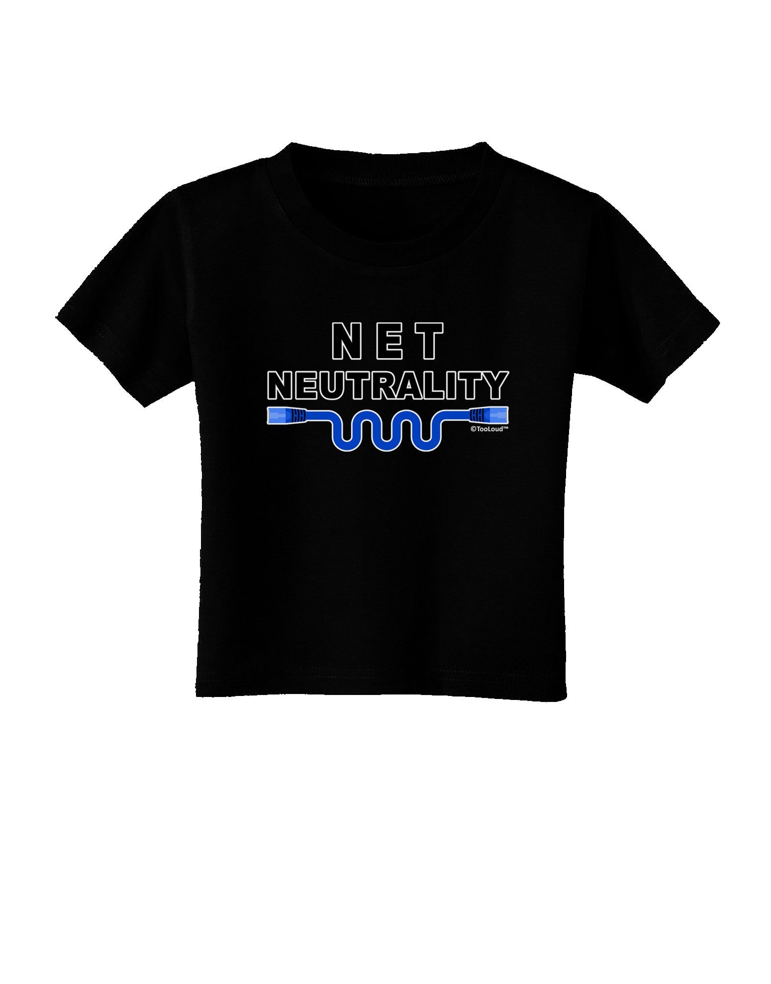 Net Neutrality Toddler T-Shirt Dark-Toddler T-Shirt-TooLoud-Black-2T-Davson Sales