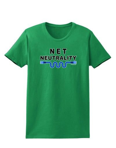 Net Neutrality Womens Dark T-Shirt-TooLoud-Kelly-Green-X-Small-Davson Sales