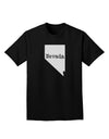 Nevada - United States Shape Adult Dark T-Shirt by TooLoud-Mens T-Shirt-TooLoud-Black-Small-Davson Sales