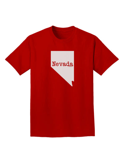 Nevada - United States Shape Adult Dark T-Shirt by TooLoud-Mens T-Shirt-TooLoud-Red-Small-Davson Sales