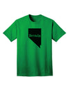 Nevada - United States Shape Adult T-Shirt: A Stylish Addition to Your Wardrobe by TooLoud-Mens T-shirts-TooLoud-Kelly-Green-Small-Davson Sales