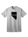 Nevada - United States Shape Adult T-Shirt: A Stylish Addition to Your Wardrobe by TooLoud-Mens T-shirts-TooLoud-AshGray-Small-Davson Sales