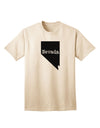 Nevada - United States Shape Adult T-Shirt: A Stylish Addition to Your Wardrobe by TooLoud-Mens T-shirts-TooLoud-Natural-Small-Davson Sales