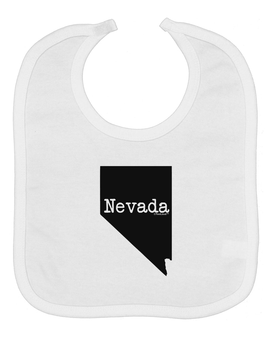 Nevada - United States Shape Baby Bib by TooLoud