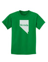 Nevada - United States Shape Childrens Dark T-Shirt by TooLoud-Childrens T-Shirt-TooLoud-Kelly-Green-X-Small-Davson Sales