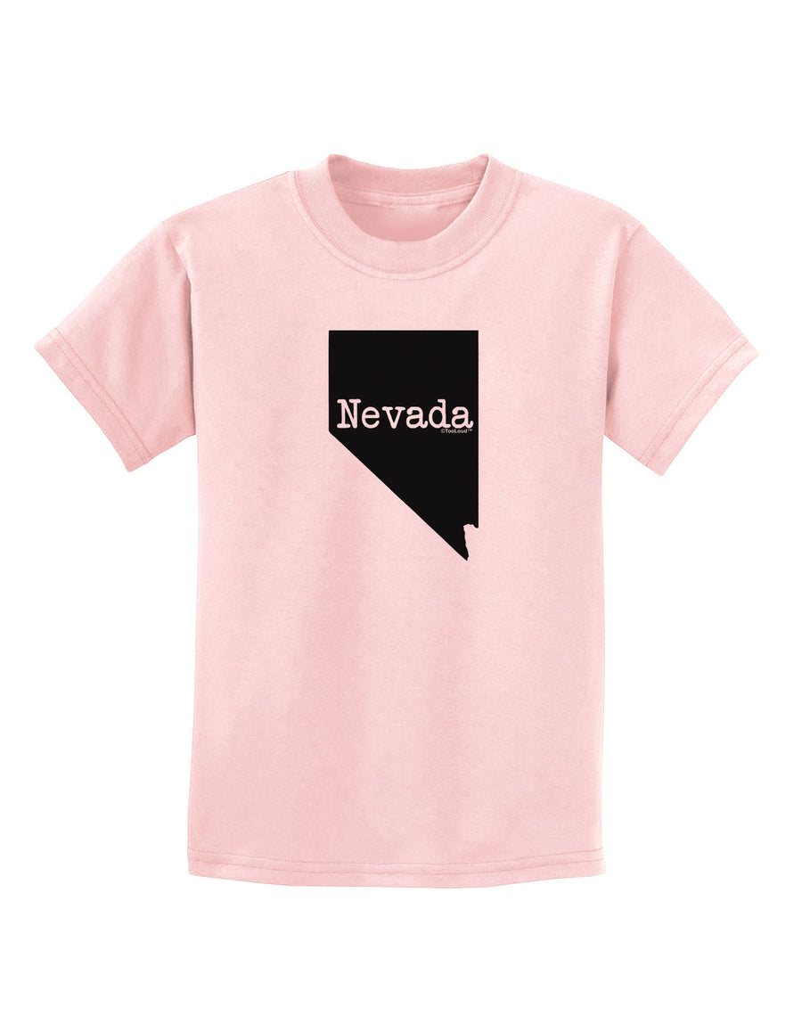 Nevada - United States Shape Childrens T-Shirt by TooLoud-Childrens T-Shirt-TooLoud-White-X-Small-Davson Sales