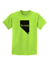 Nevada - United States Shape Childrens T-Shirt by TooLoud-Childrens T-Shirt-TooLoud-Lime-Green-X-Small-Davson Sales