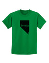 Nevada - United States Shape Childrens T-Shirt by TooLoud-Childrens T-Shirt-TooLoud-Kelly-Green-X-Small-Davson Sales