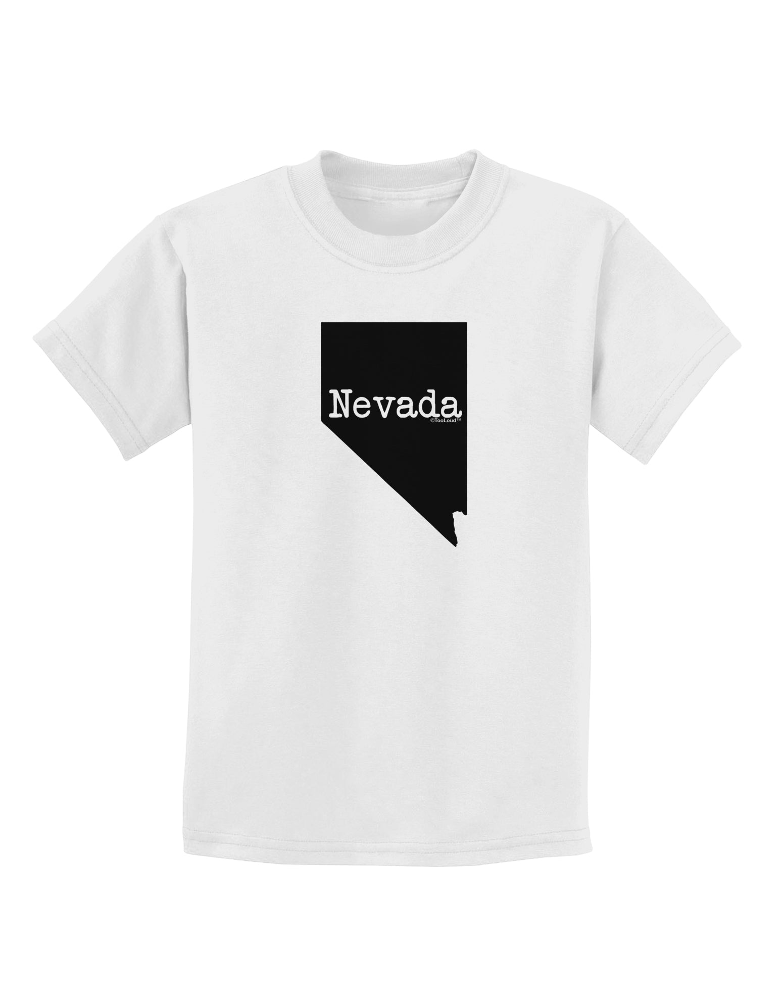 Nevada - United States Shape Childrens T-Shirt by TooLoud-Childrens T-Shirt-TooLoud-White-X-Small-Davson Sales