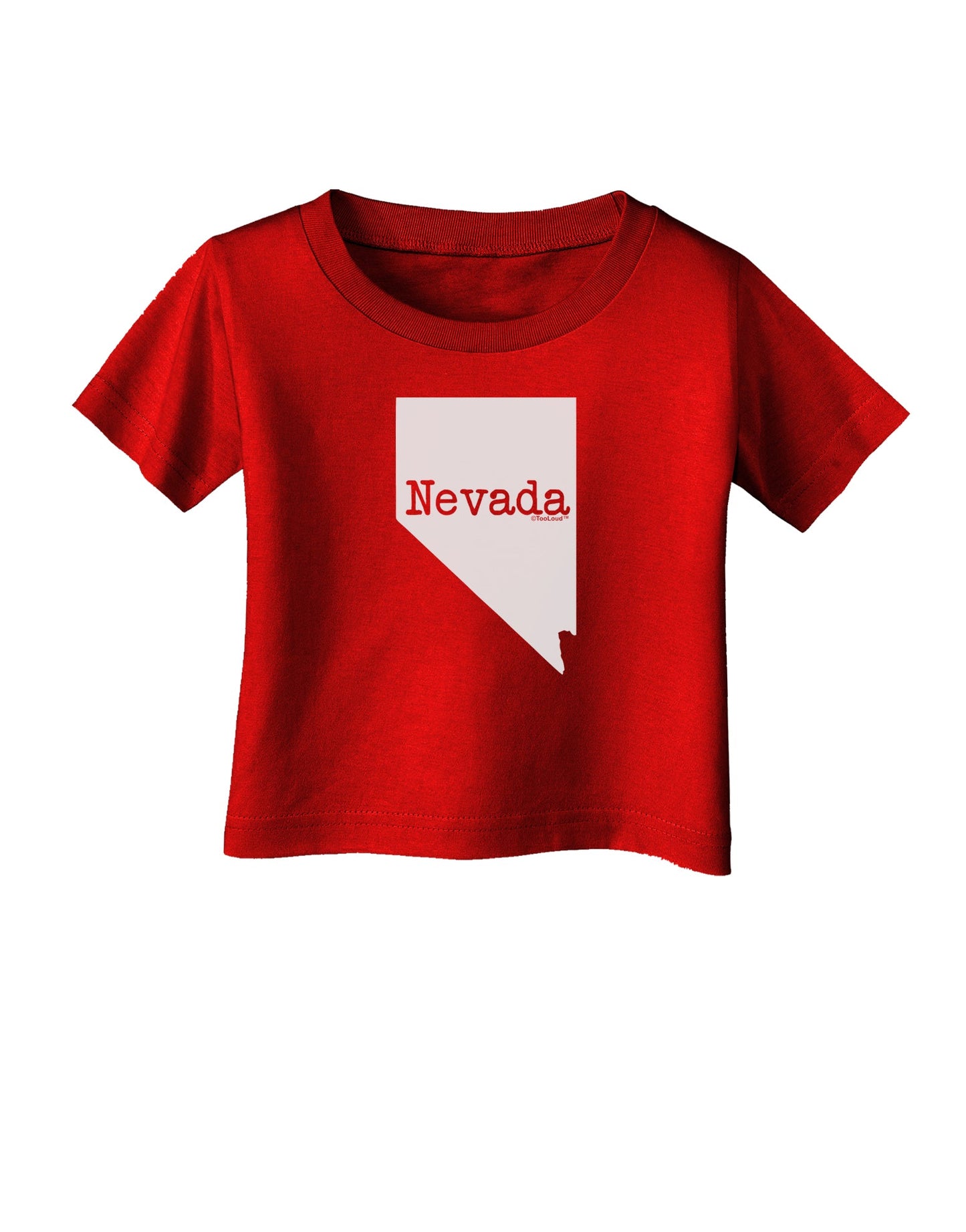 Nevada - United States Shape Infant T-Shirt Dark by TooLoud-Infant T-Shirt-TooLoud-Red-06-Months-Davson Sales