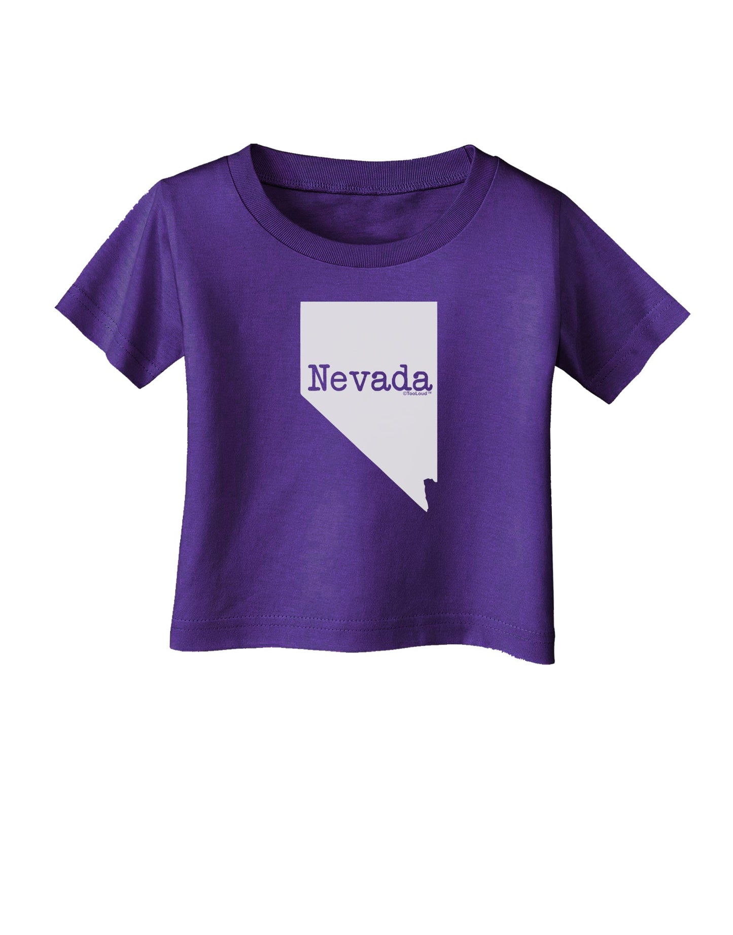 Nevada - United States Shape Infant T-Shirt Dark by TooLoud-Infant T-Shirt-TooLoud-Purple-06-Months-Davson Sales