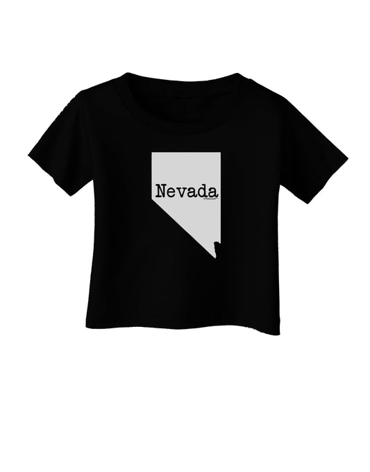 Nevada - United States Shape Infant T-Shirt Dark by TooLoud-Infant T-Shirt-TooLoud-Black-06-Months-Davson Sales