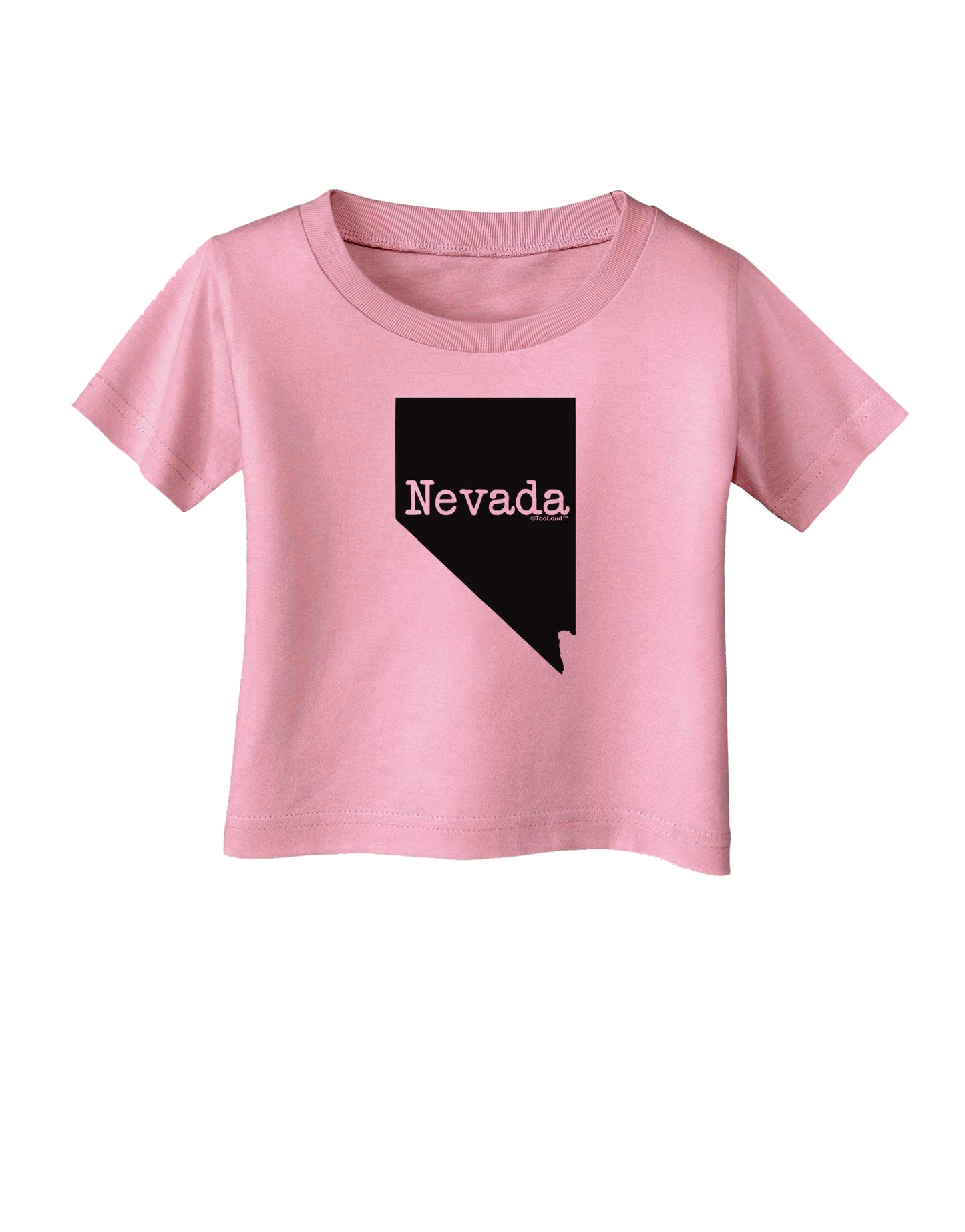 Nevada - United States Shape Infant T-Shirt by TooLoud-Infant T-Shirt-TooLoud-Candy-Pink-06-Months-Davson Sales