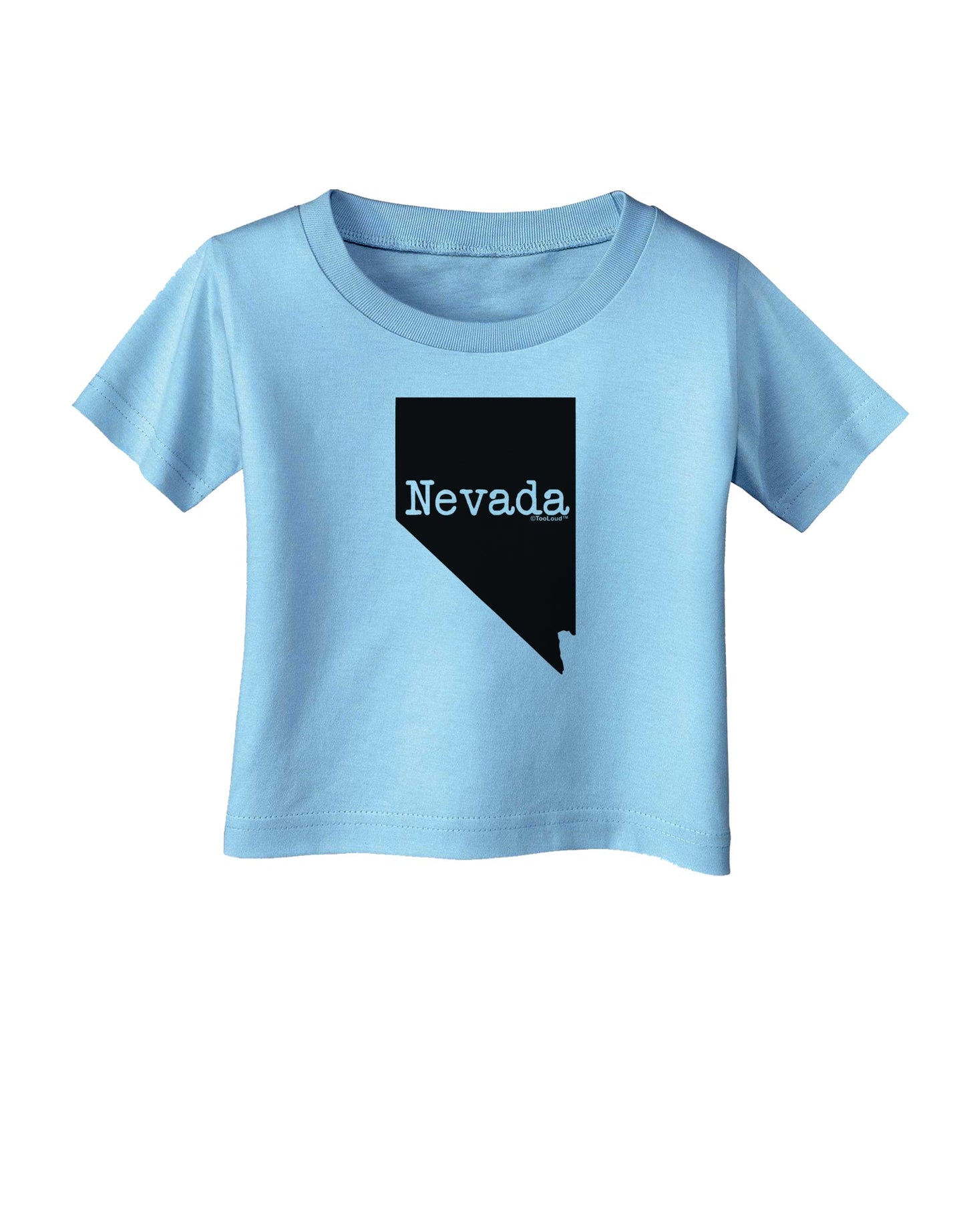Nevada - United States Shape Infant T-Shirt by TooLoud-Infant T-Shirt-TooLoud-Aquatic-Blue-06-Months-Davson Sales