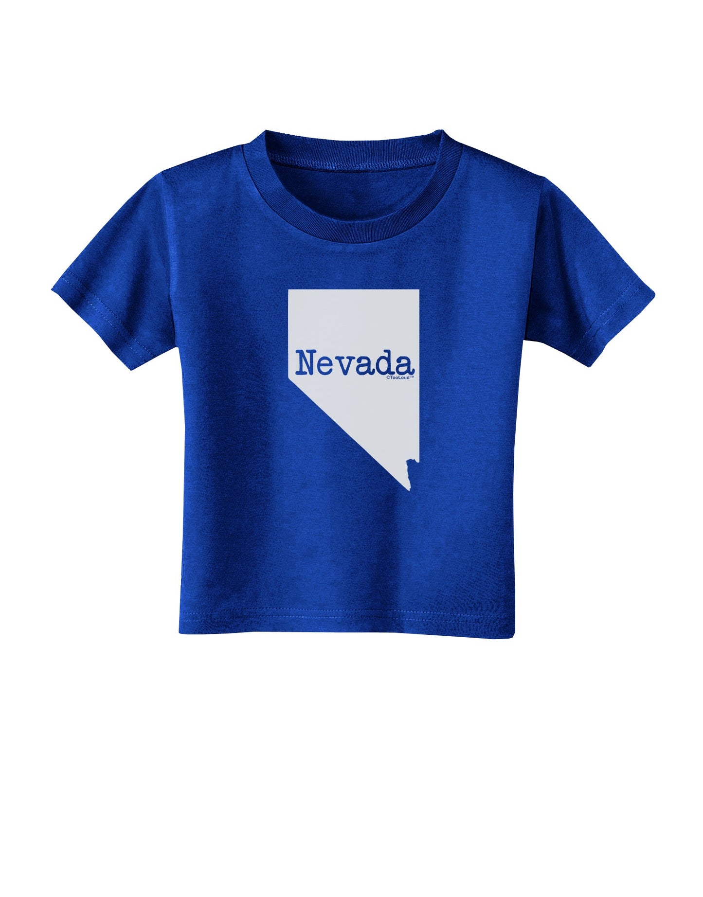 Nevada - United States Shape Toddler T-Shirt Dark by TooLoud-Toddler T-Shirt-TooLoud-Royal-Blue-2T-Davson Sales