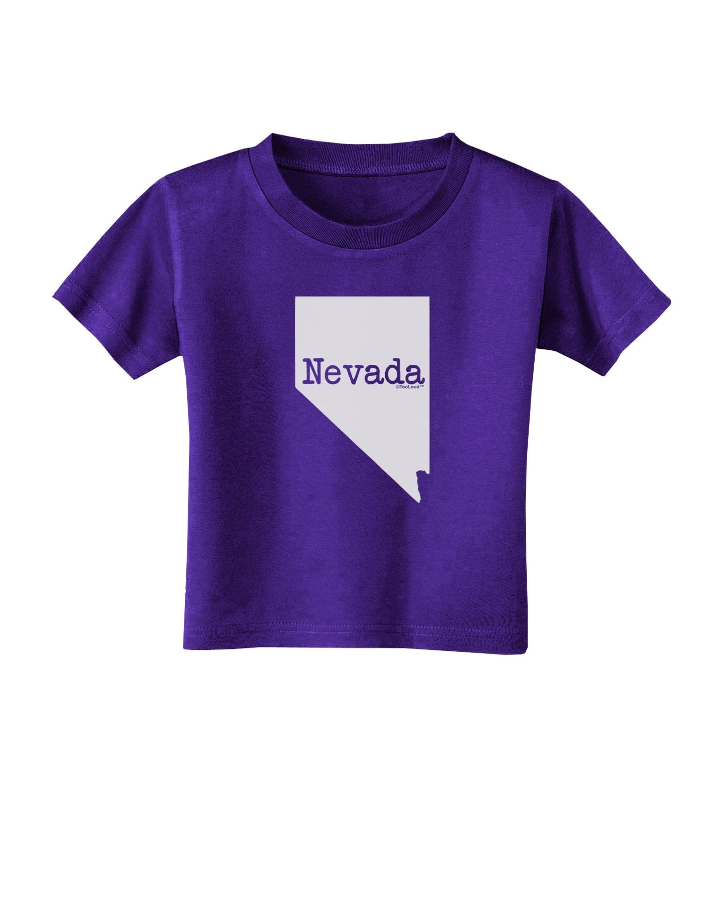 Nevada - United States Shape Toddler T-Shirt Dark by TooLoud-Toddler T-Shirt-TooLoud-Purple-2T-Davson Sales