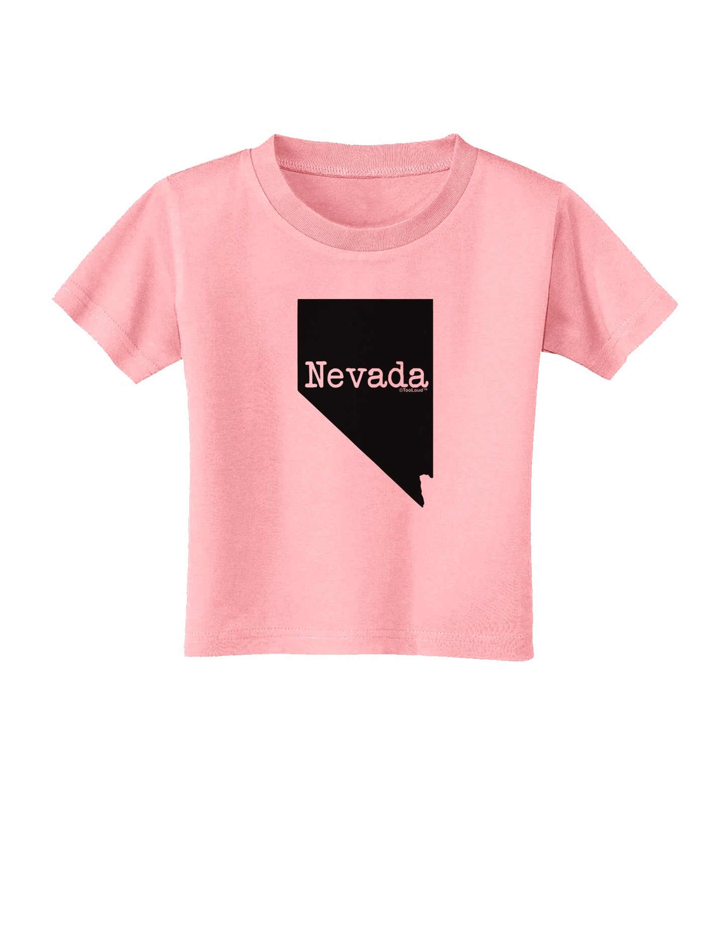 Nevada - United States Shape Toddler T-Shirt by TooLoud-Toddler T-Shirt-TooLoud-Candy-Pink-2T-Davson Sales