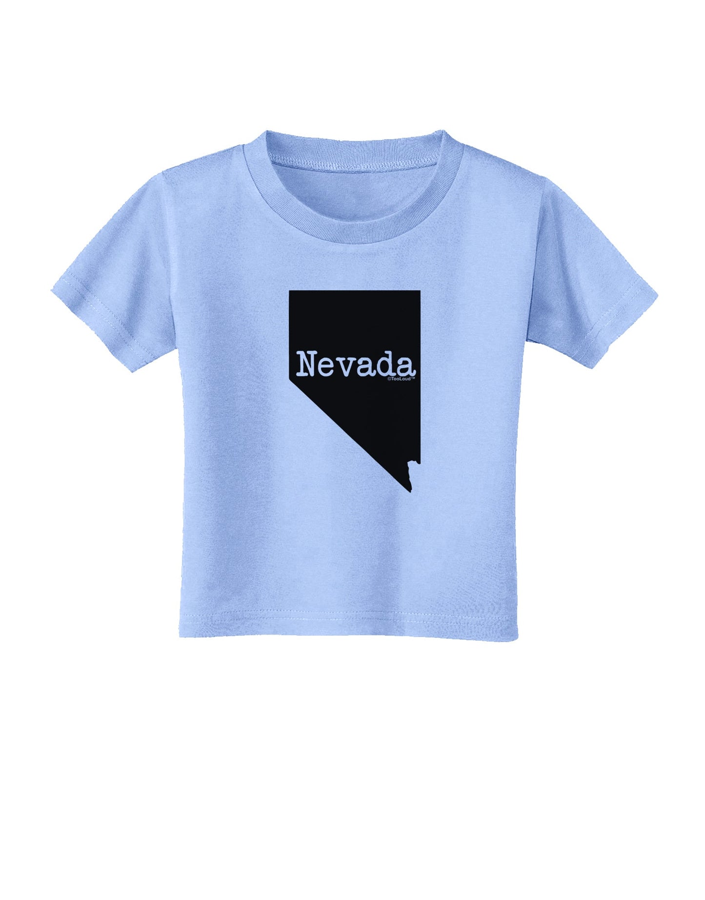 Nevada - United States Shape Toddler T-Shirt by TooLoud-Toddler T-Shirt-TooLoud-Aquatic-Blue-2T-Davson Sales