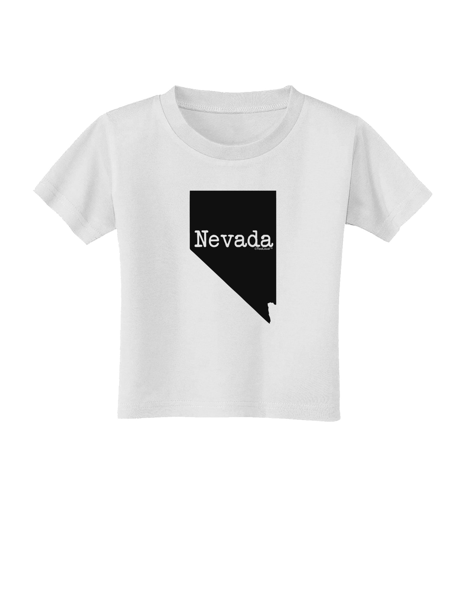 Nevada - United States Shape Toddler T-Shirt by TooLoud-Toddler T-Shirt-TooLoud-White-2T-Davson Sales