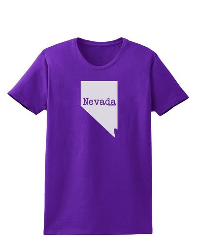 Nevada - United States Shape Womens Dark T-Shirt by TooLoud-Womens T-Shirt-TooLoud-Purple-X-Small-Davson Sales