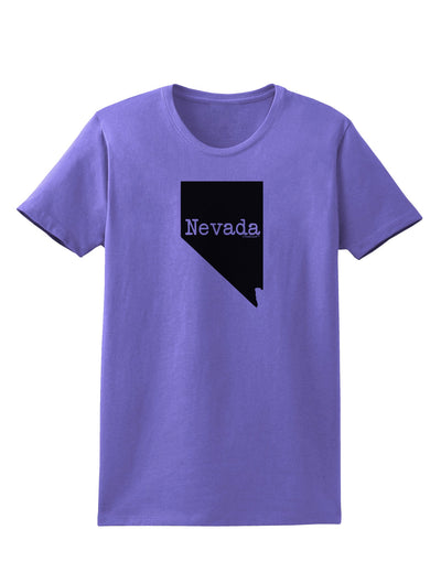 Nevada - United States Shape Womens T-Shirt by TooLoud-Womens T-Shirt-TooLoud-Violet-X-Small-Davson Sales