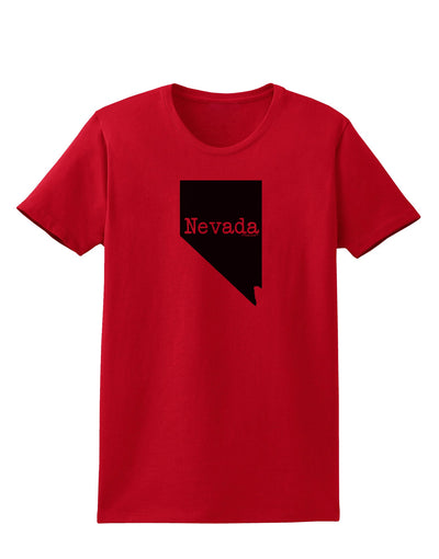 Nevada - United States Shape Womens T-Shirt by TooLoud-Womens T-Shirt-TooLoud-Red-X-Small-Davson Sales