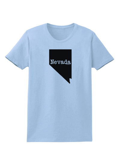 Nevada - United States Shape Womens T-Shirt by TooLoud-Womens T-Shirt-TooLoud-Light-Blue-X-Small-Davson Sales