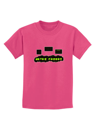 Never Forget Retro 80's Funny Childrens Dark T-Shirt by TooLoud-Childrens T-Shirt-TooLoud-Sangria-X-Small-Davson Sales