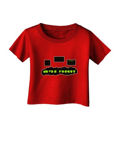 Never Forget Retro 80's Funny Infant T-Shirt Dark by TooLoud-Infant T-Shirt-TooLoud-Red-06-Months-Davson Sales