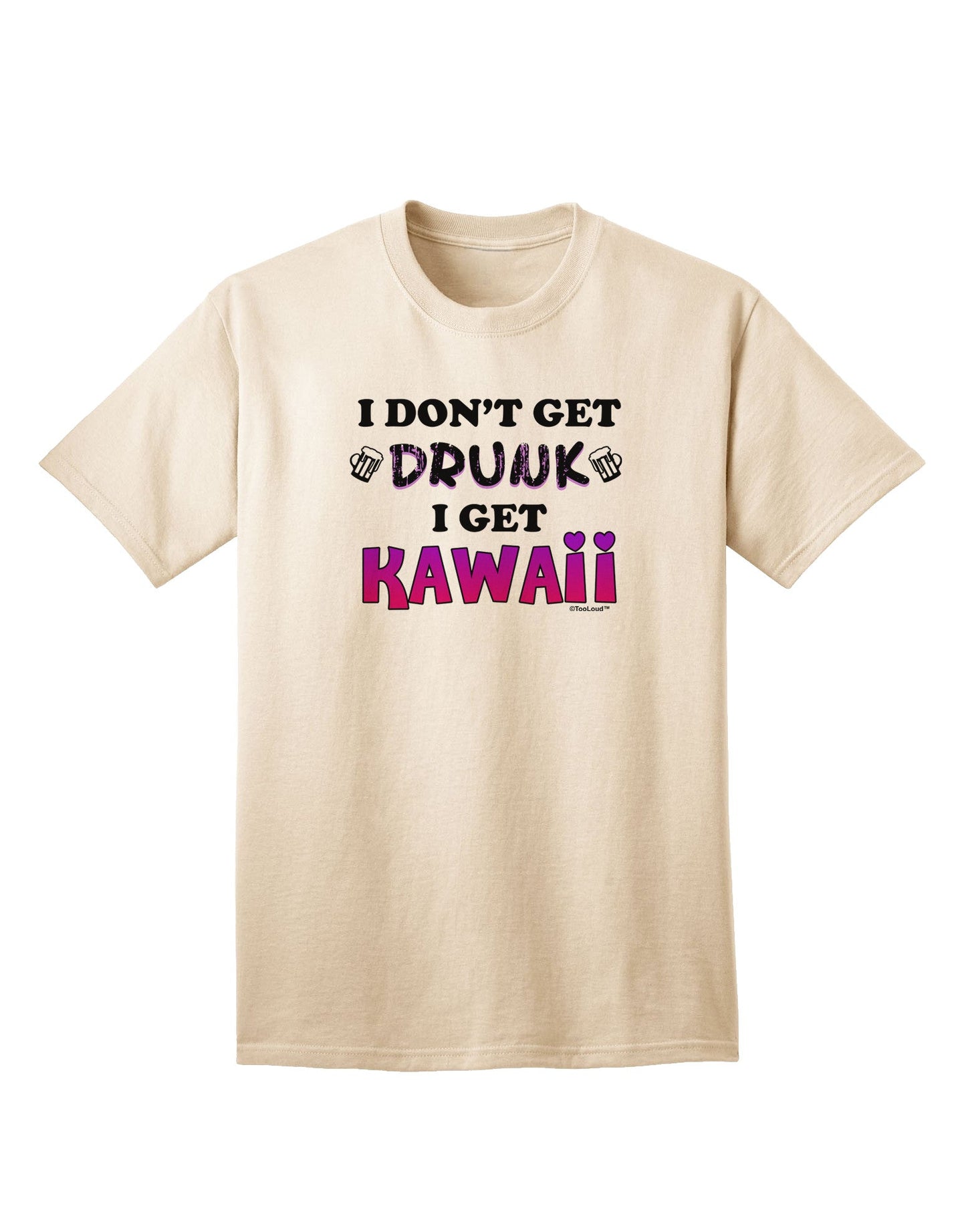 Never Intoxicated - Kawaii Adult T-Shirt: A Statement of Sobriety-Mens T-shirts-TooLoud-Natural-Small-Davson Sales