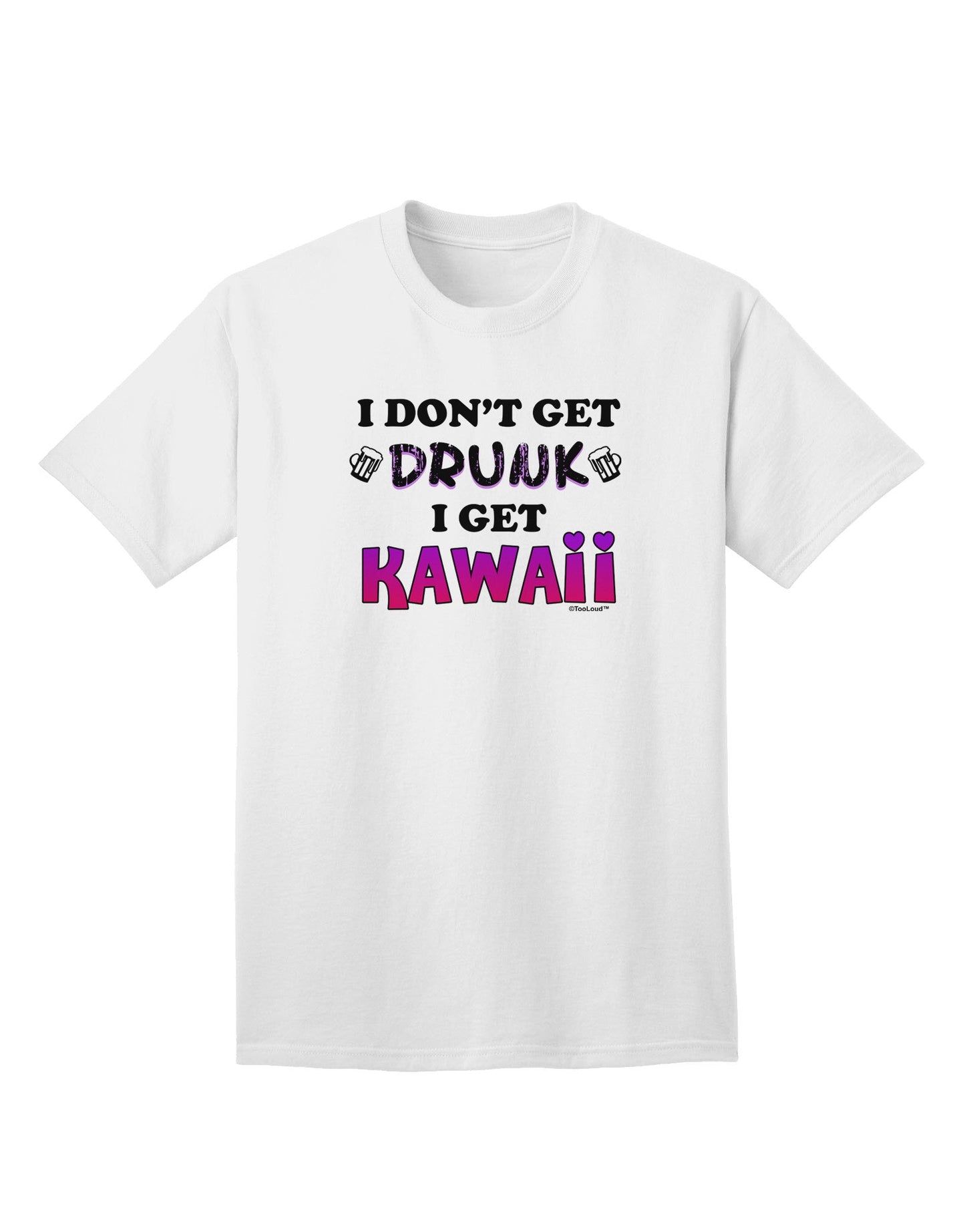 Never Intoxicated - Kawaii Adult T-Shirt: A Statement of Sobriety-Mens T-shirts-TooLoud-White-Small-Davson Sales